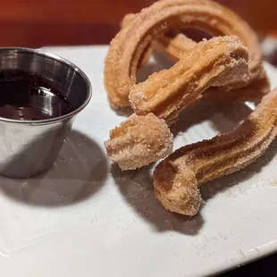 Churros and chocolate tasty