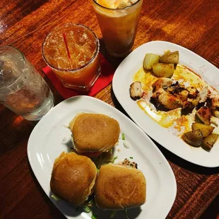 Kobe Burgers &amp; Grilled Octopus w/ cocktails