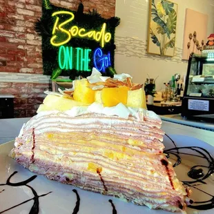 Tropical Crepe Cake