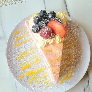 Strawberries and Berries Crepe cake