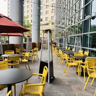 Beautiful patio up front
