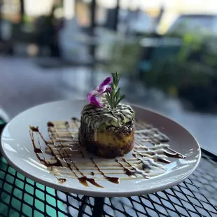 a plate of food on a table