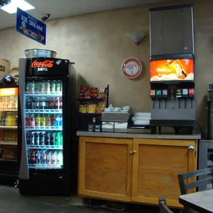 Self Service Beverage Fountain and other Beverages @ Bocaza Mexican Grill Peoria Location July 4th 2012