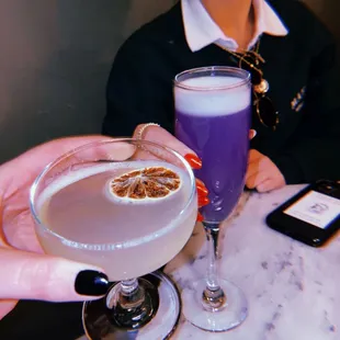 Basil gimlet as Butterfly