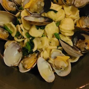 Salsa forgot the name but it was the seafood pasta