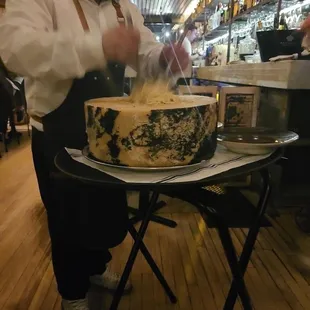 Cheese Wheel Cacio Pepe