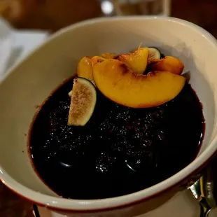 Panna Cotta with fruit