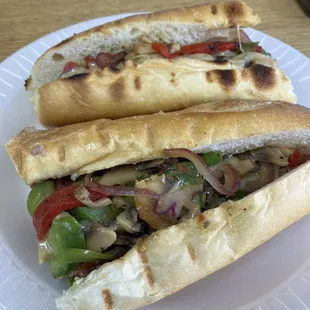 Grilled veggie hoagie