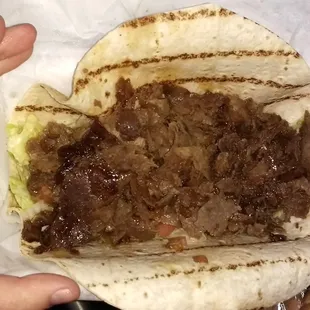 Boccella’s Deli -- Korean BBQ Beef Taco (Teriyaki)
