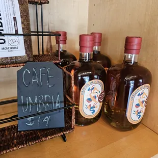 three bottles of wine