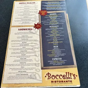 Back menu