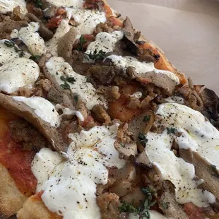 Sausage and Mushroom Pizza