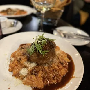 Risotto with braised beef