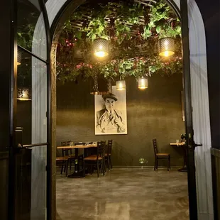 a restaurant entrance