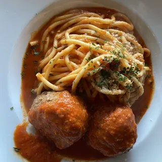 SPAGHETTI & MEATBALLS (Large)*