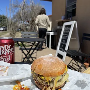 Double cheeseburger. YUM!