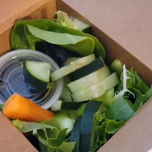 Side salad with balsamic vinegrette.