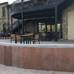 Back patio at Bodacious Brew.