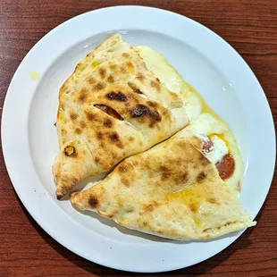 This is the Pepperoni Calzone (small size).  Photo taken May 12, 2022.