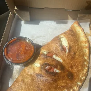 Pepperoni calzone which was very delicious