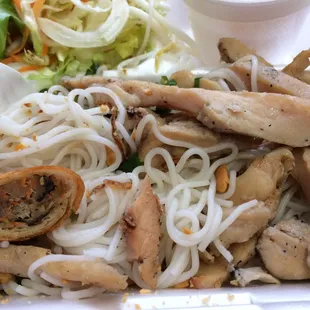 Vermicelli with chicken