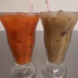 Thai Iced Tea and Vietnamese Iced Coffee