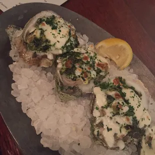 Rockefeller oysters