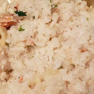 Crab risotto