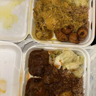 Curry Chicken Dinner Plate