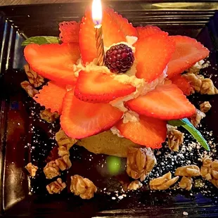 Their Almond Cake... that they make look nice for my grandma&apos;s 98 birthday. Which was so nice of them!