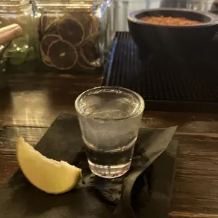 patron shot (included on happy hour menu)