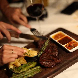 steak, food