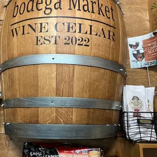 Note says "wine coming soon"