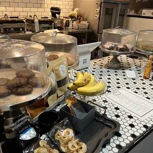 Counter with fresh baked goodies