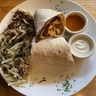 Burrito Mananero with Chicken Chorizo