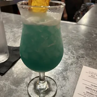 Blue Hawaiian cocktail