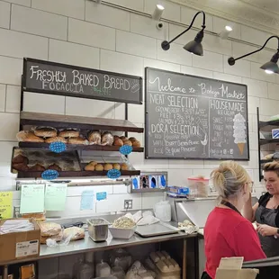 two women in a bakery
