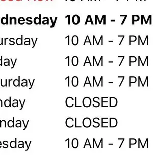 The hours of yummyness