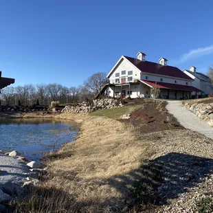 a view of the house from the river