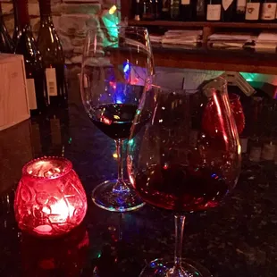 Even the beautiful glasses make you feel so special &amp; the wines will win you over! Obsidian Cabernet Sauv &amp; Burgundy Pinot Noir