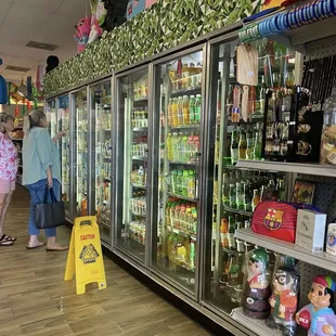 Lots of cold drinks