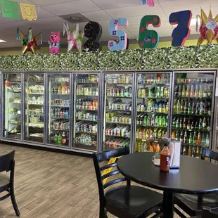 Plenty of drinks to choose from for lunch