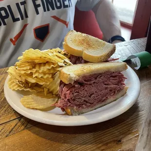 Classic Corned Beef with Sauerkraut.