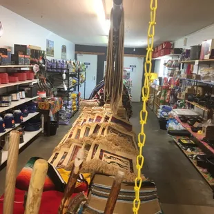 Selection of camping merchandise for Abiquiu Lake.