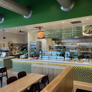 the interior of a restaurant