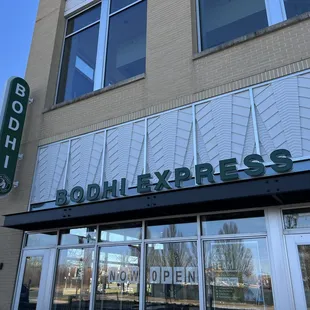 the front of a building
