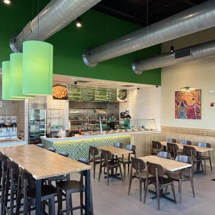 the interior of the restaurant
