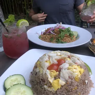 Crab Fried Rice, Lily's Noodles