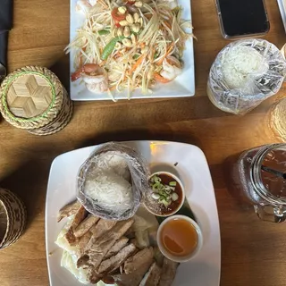 BBQ Chicken with Sticky Rice