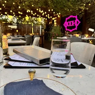 The lovely patio area!